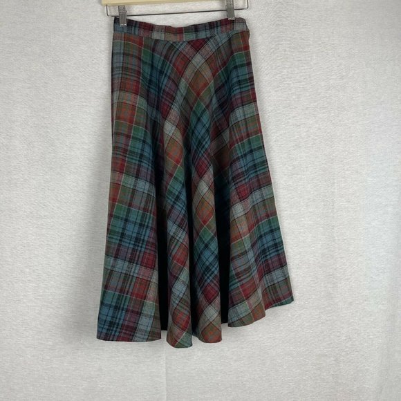 Jc Penney Fashions Vintage Wool Blend Plaid Midi - Picture 2 of 11